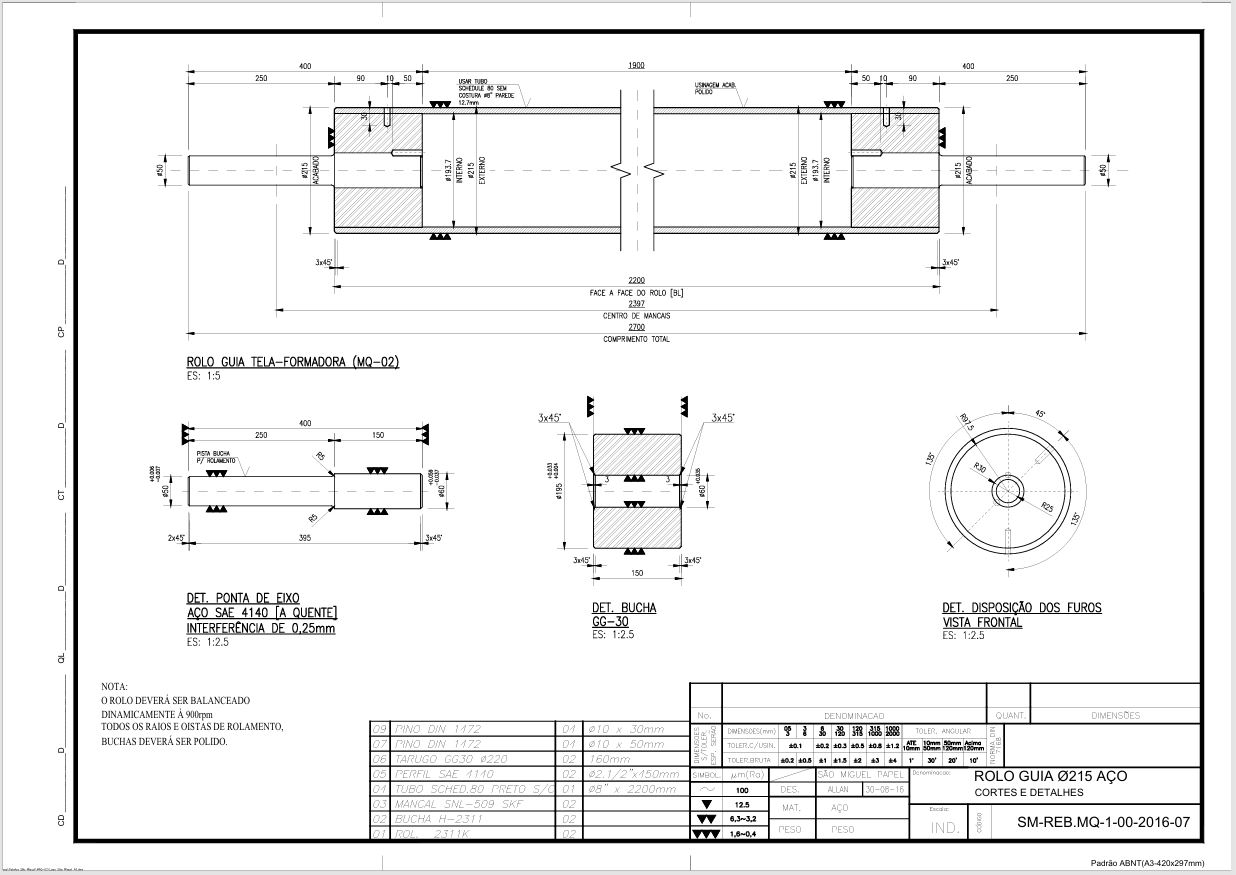 Mancal prensa superior